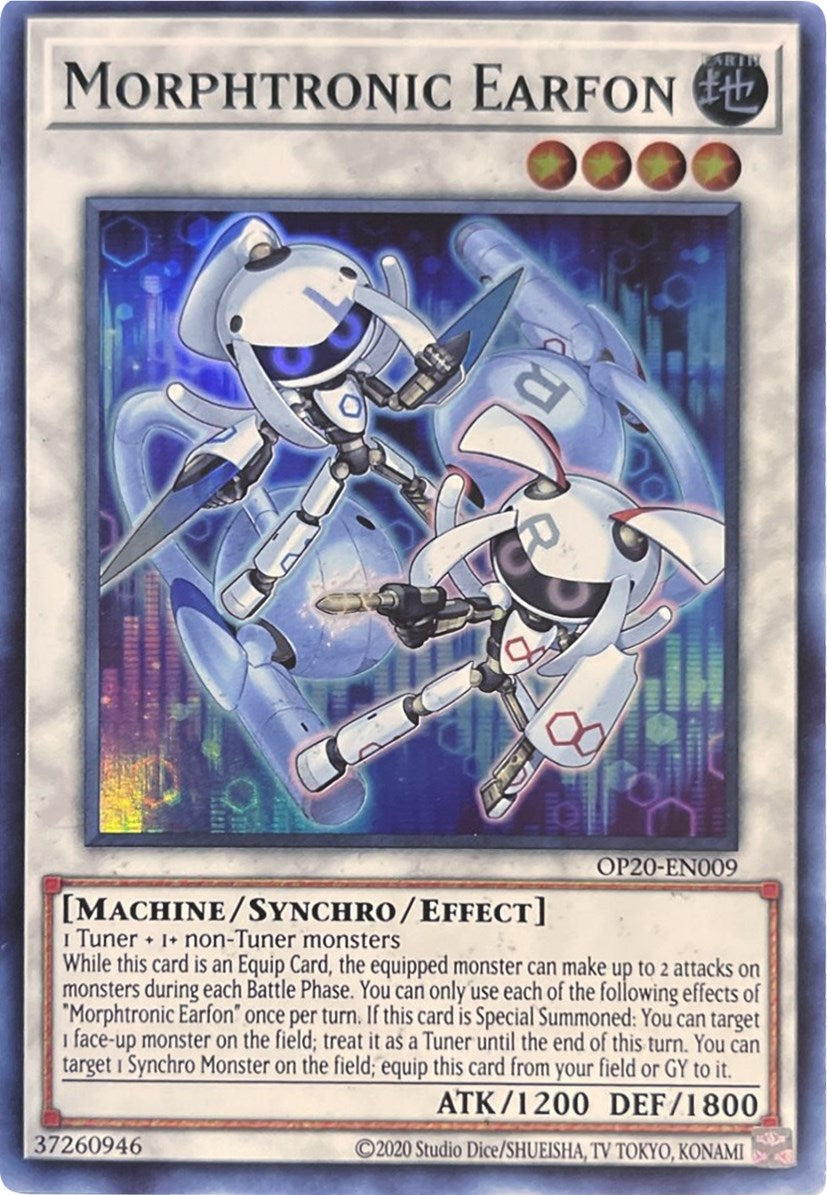 Morphtronic Earfon [OP20-EN009] Super Rare | Amazing Games TCG