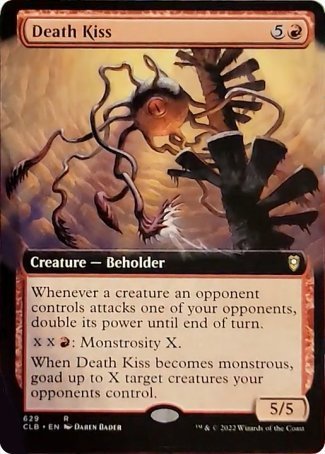 Death Kiss (Extended Art) [Commander Legends: Battle for Baldur's Gate] | Amazing Games TCG