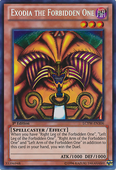 Exodia the Forbidden One [LCYW-EN306] Secret Rare | Amazing Games TCG