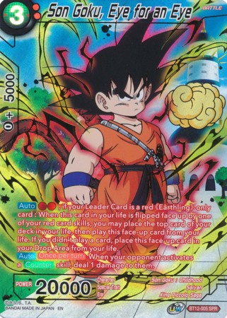 Son Goku, Eye for an Eye (SPR) (BT12-005) [Vicious Rejuvenation] | Amazing Games TCG