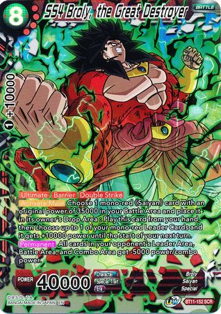 SS4 Broly, the Great Destroyer (BT11-152) [Vermilion Bloodline] | Amazing Games TCG