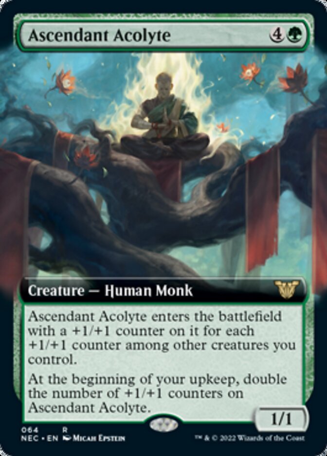 Ascendant Acolyte (Extended) [Kamigawa: Neon Dynasty Commander] | Amazing Games TCG