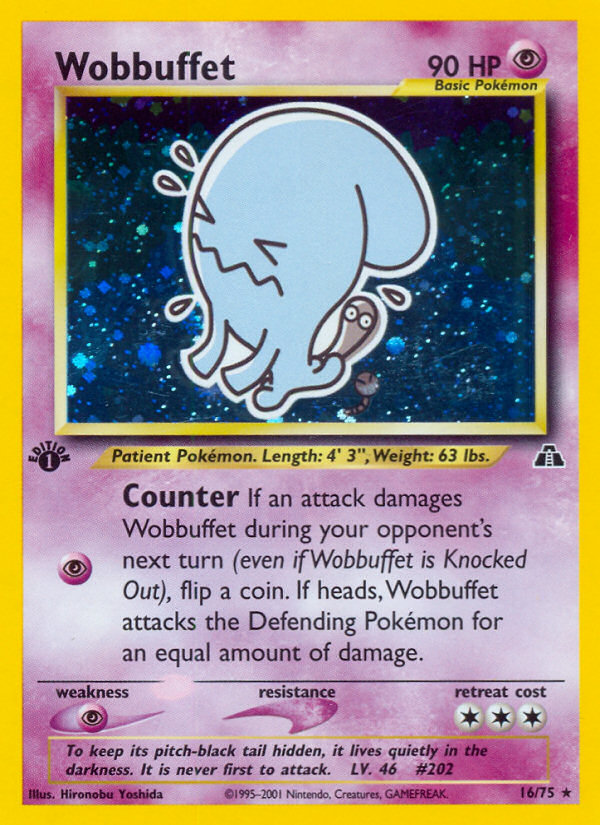 Wobbuffet (16/75) [Neo Discovery 1st Edition] | Amazing Games TCG