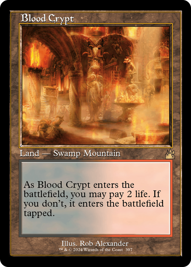 Blood Crypt (Retro) [Ravnica Remastered] | Amazing Games TCG