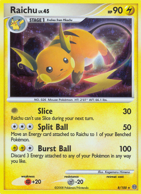 Raichu (8/100) [Diamond & Pearl: Stormfront] | Amazing Games TCG