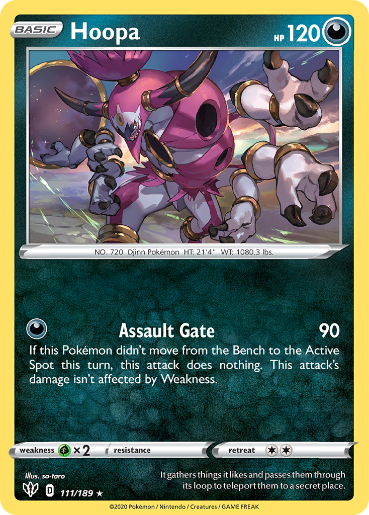 Hoopa (111/189) [Sword & Shield: Darkness Ablaze] | Amazing Games TCG