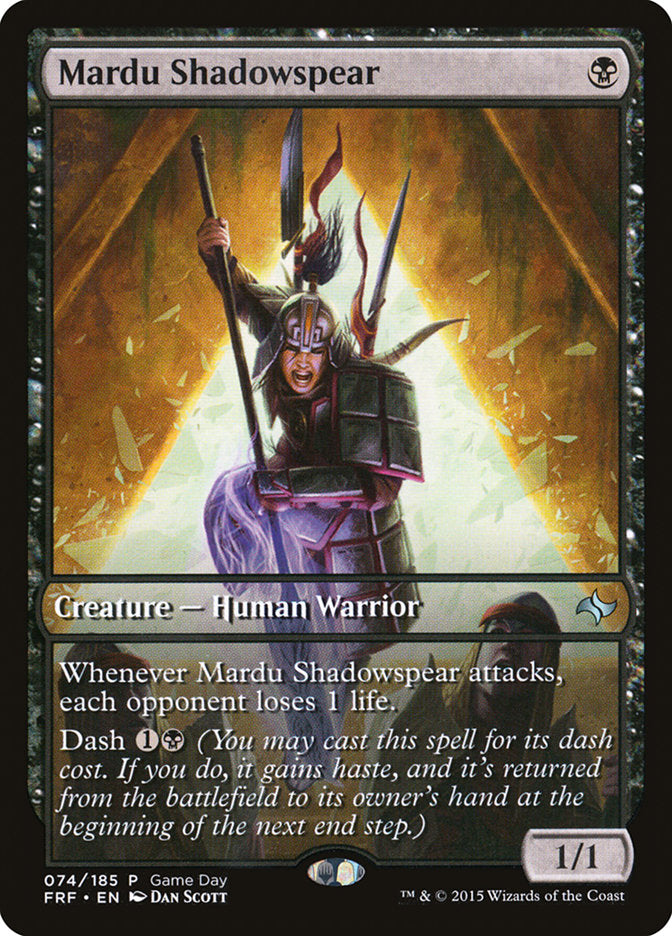 Mardu Shadowspear (Game Day) [Fate Reforged Promos] | Amazing Games TCG