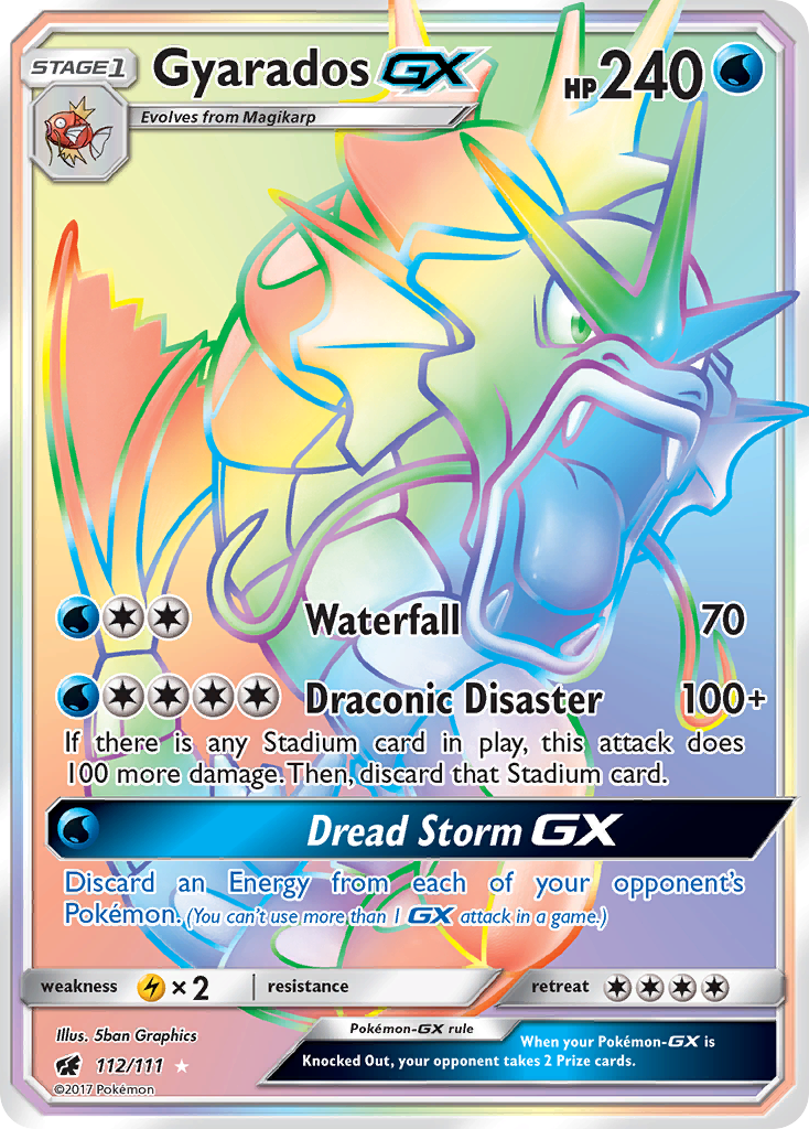 Gyarados GX (112/111) [Sun & Moon: Crimson Invasion] | Amazing Games TCG