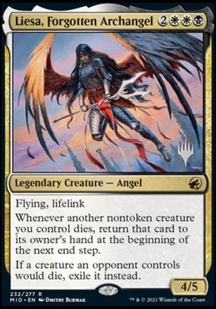 Liesa, Forgotten Archangel (Promo Pack) [Innistrad: Midnight Hunt Promos] | Amazing Games TCG