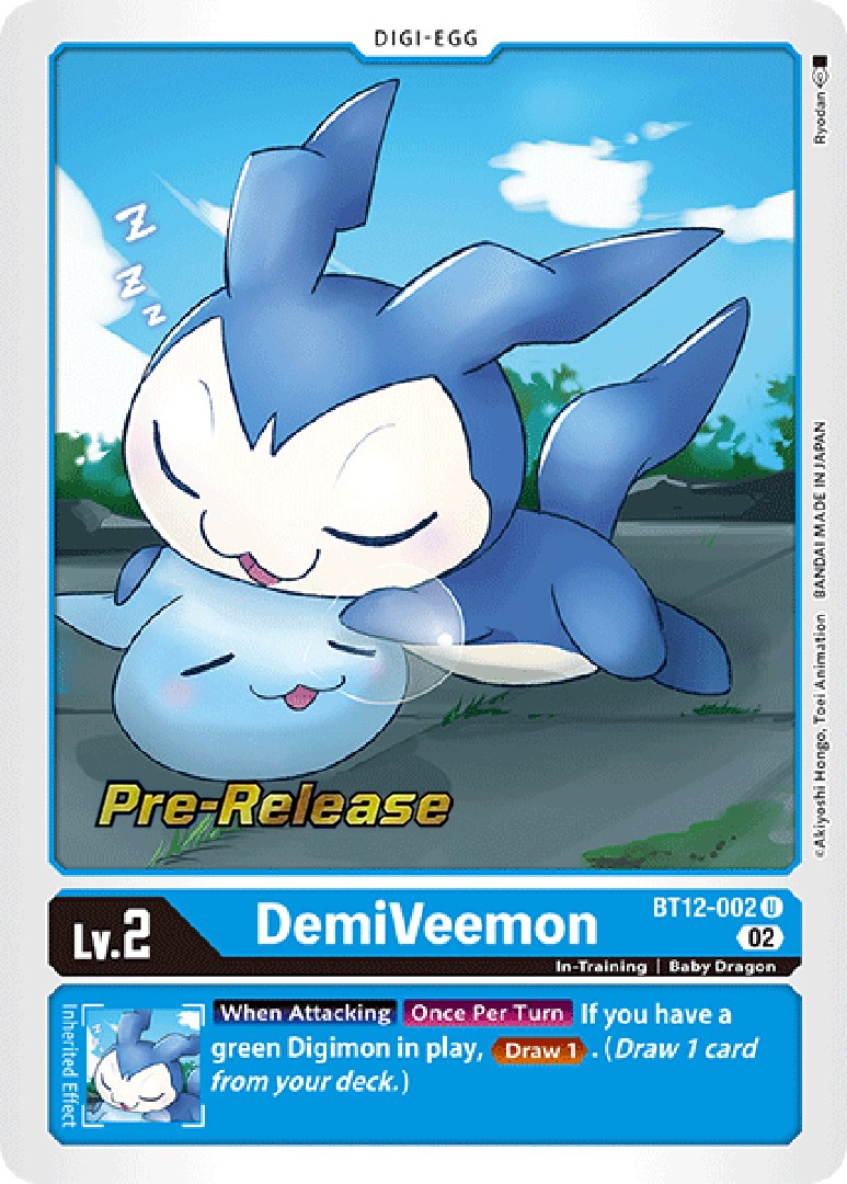 DemiVeemon [BT12-002] [Across Time Pre-Release Cards] | Amazing Games TCG