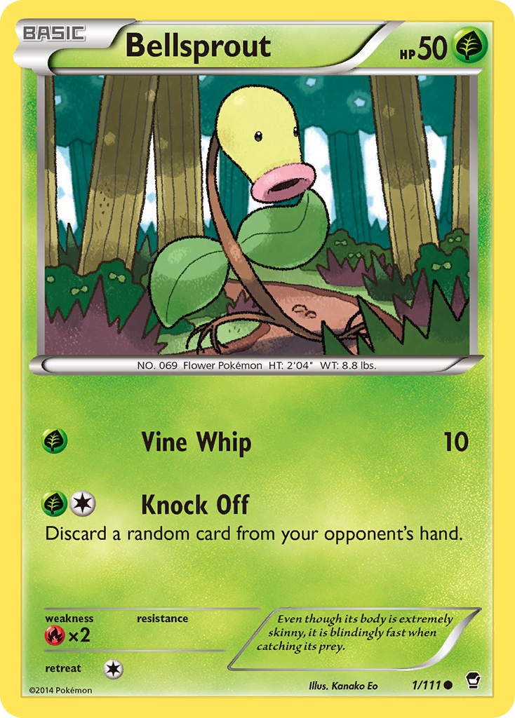 Bellsprout (1/111) [XY: Furious Fists] | Amazing Games TCG