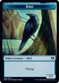Bird (005) // Soldier Double-sided Token [Kaldheim Commander Tokens] | Amazing Games TCG