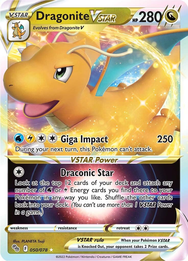 Dragonite VSTAR (050/078) [Pokémon GO] | Amazing Games TCG