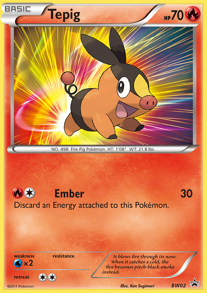 Tepig (BW02) [Black & White: Black Star Promos] | Amazing Games TCG