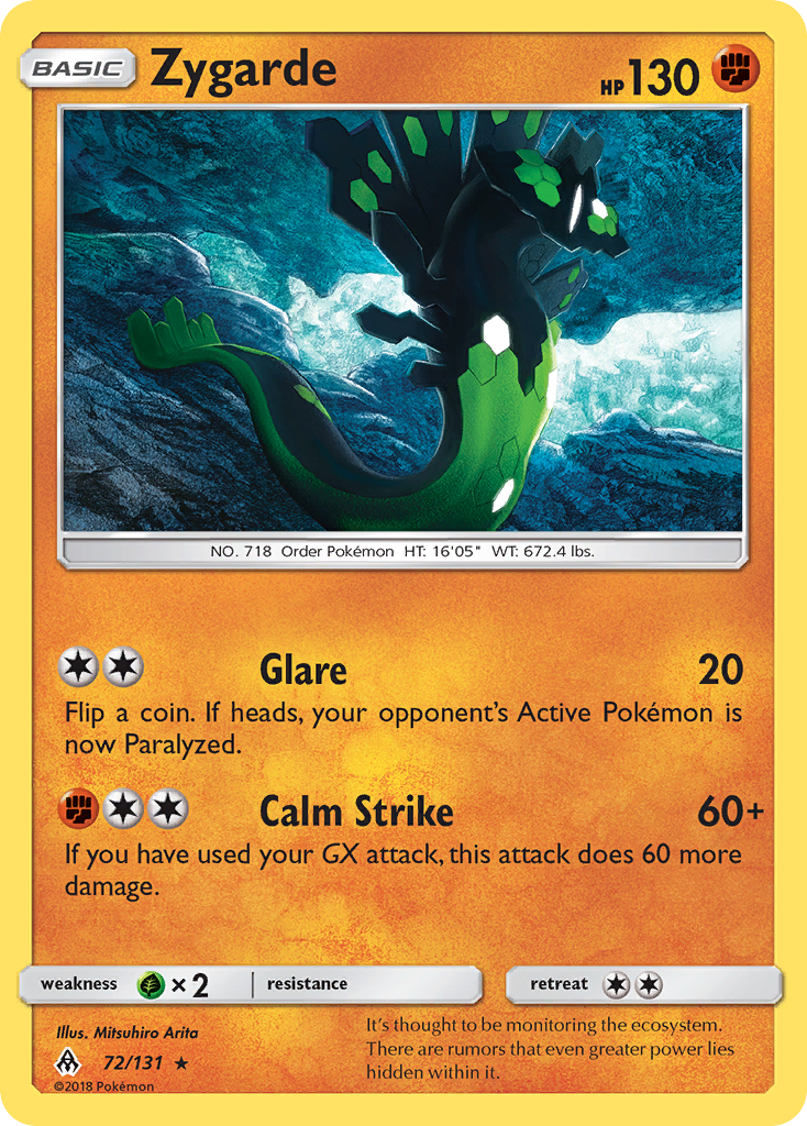 Zygarde (72/131) [Sun & Moon: Forbidden Light] | Amazing Games TCG