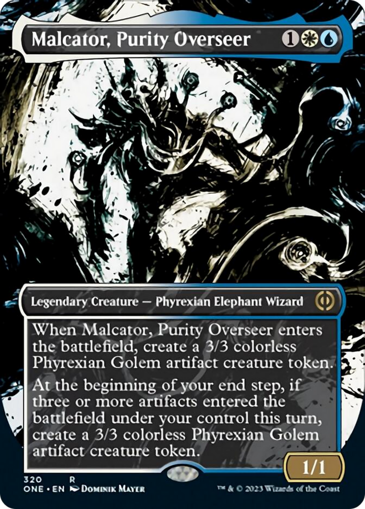 Malcator, Purity Overseer (Borderless Ichor) [Phyrexia: All Will Be One] | Amazing Games TCG