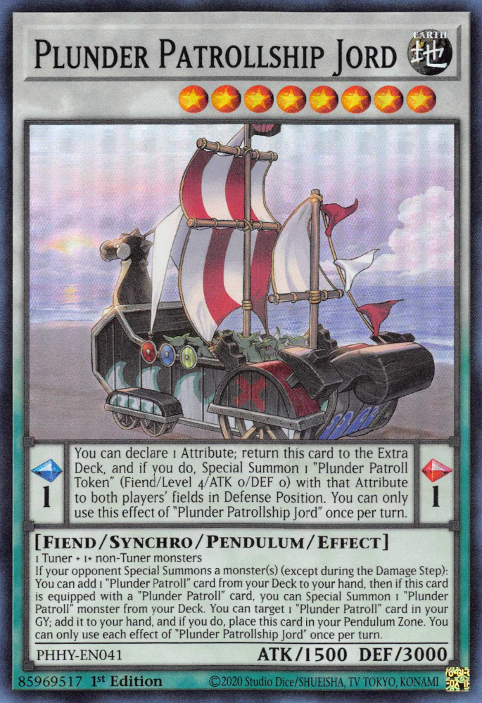 Plunder Patrollship Jord [PHHY-EN041] Super Rare | Amazing Games TCG