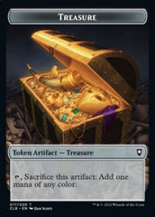 Treasure // Boo Double-sided Token [Commander Legends: Battle for Baldur's Gate Tokens] | Amazing Games TCG