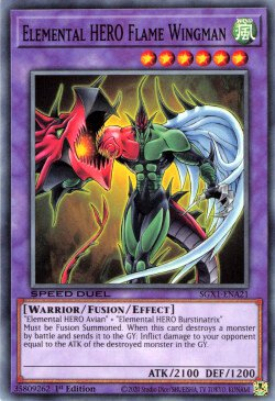 Elemental HERO Flame Wingman [SGX1-ENA21] Common | Amazing Games TCG