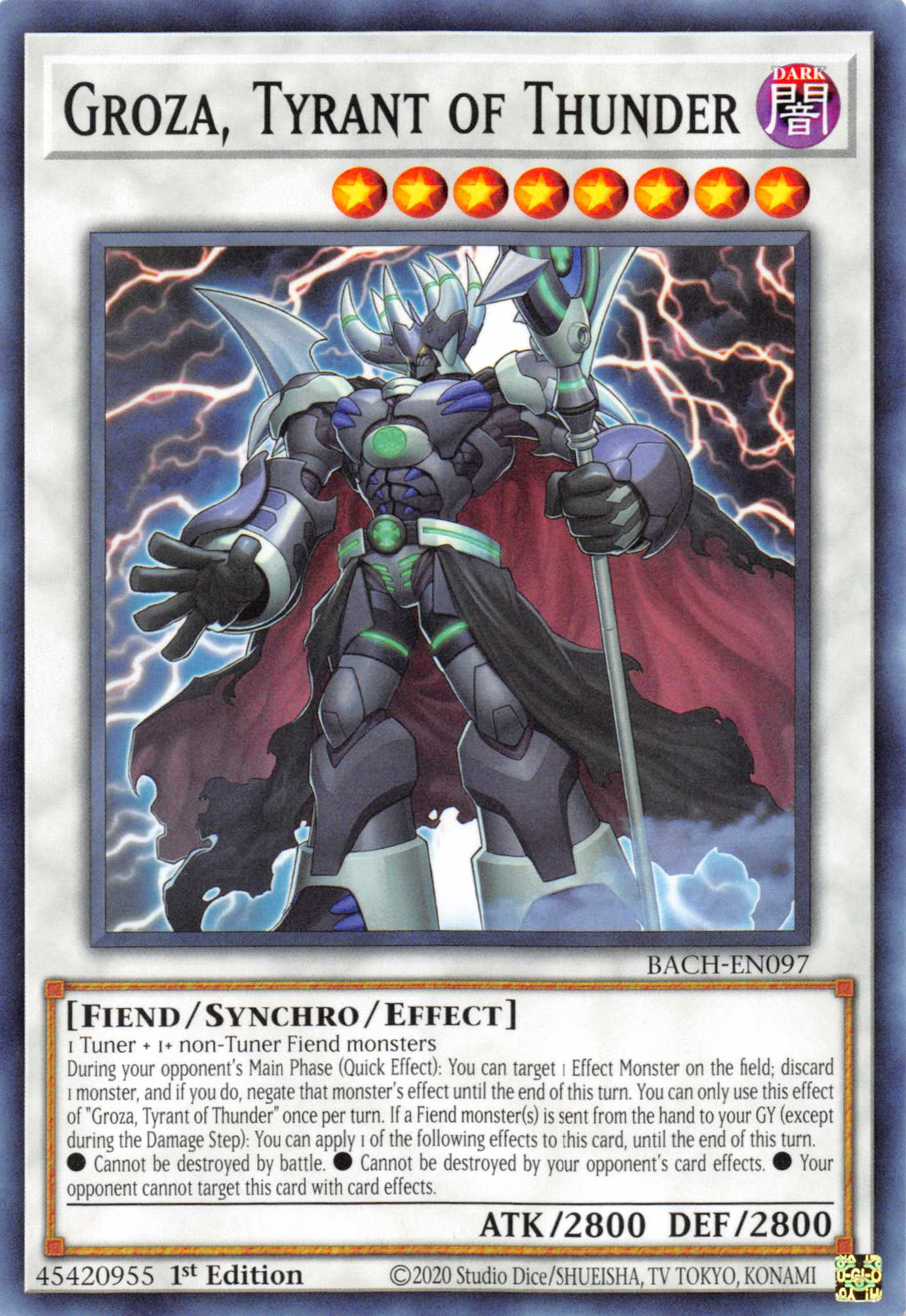 Groza, Tyrant of Thunder [BACH-EN097] Common | Amazing Games TCG