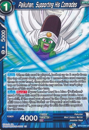 Paikuhan, Supporting His Comrades (BT12-044) [Vicious Rejuvenation] | Amazing Games TCG