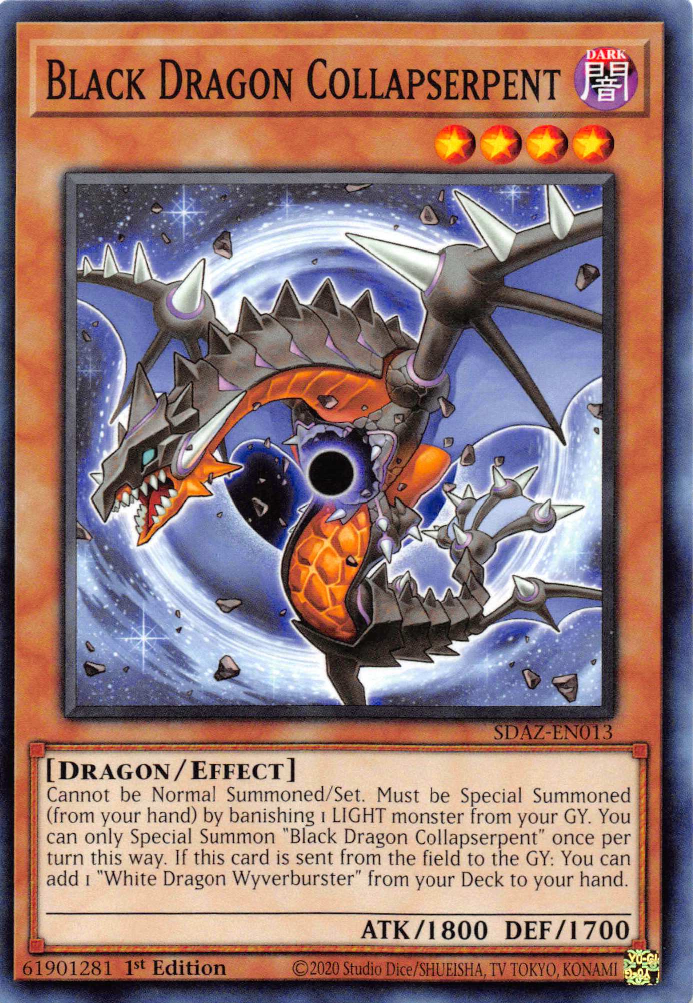 Black Dragon Collapserpent [SDAZ-EN013] Common | Amazing Games TCG