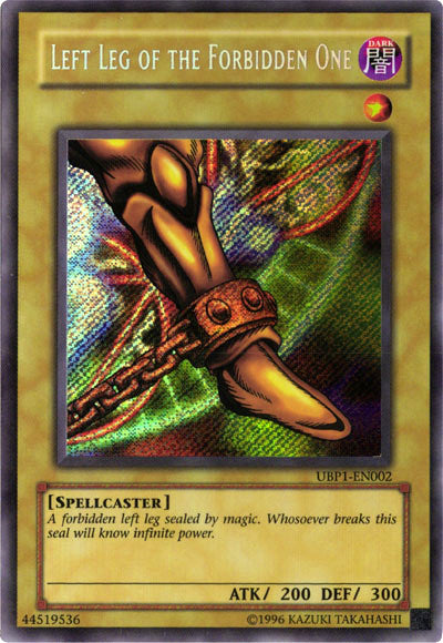 Left Leg of the Forbidden One [UBP1-EN002] Secret Rare | Amazing Games TCG