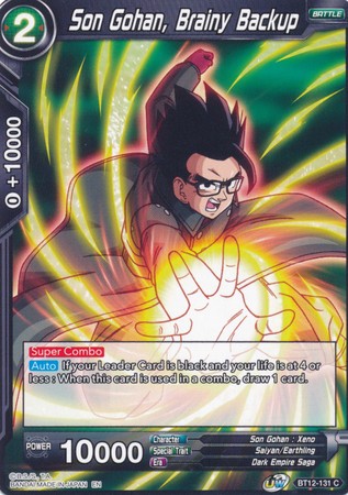 Son Gohan, Brainy Backup (BT12-131) [Vicious Rejuvenation] | Amazing Games TCG