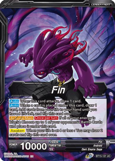 Fin // Fin, Apocalyptic Absorption (BT15-121) [Saiyan Showdown Prerelease Promos] | Amazing Games TCG