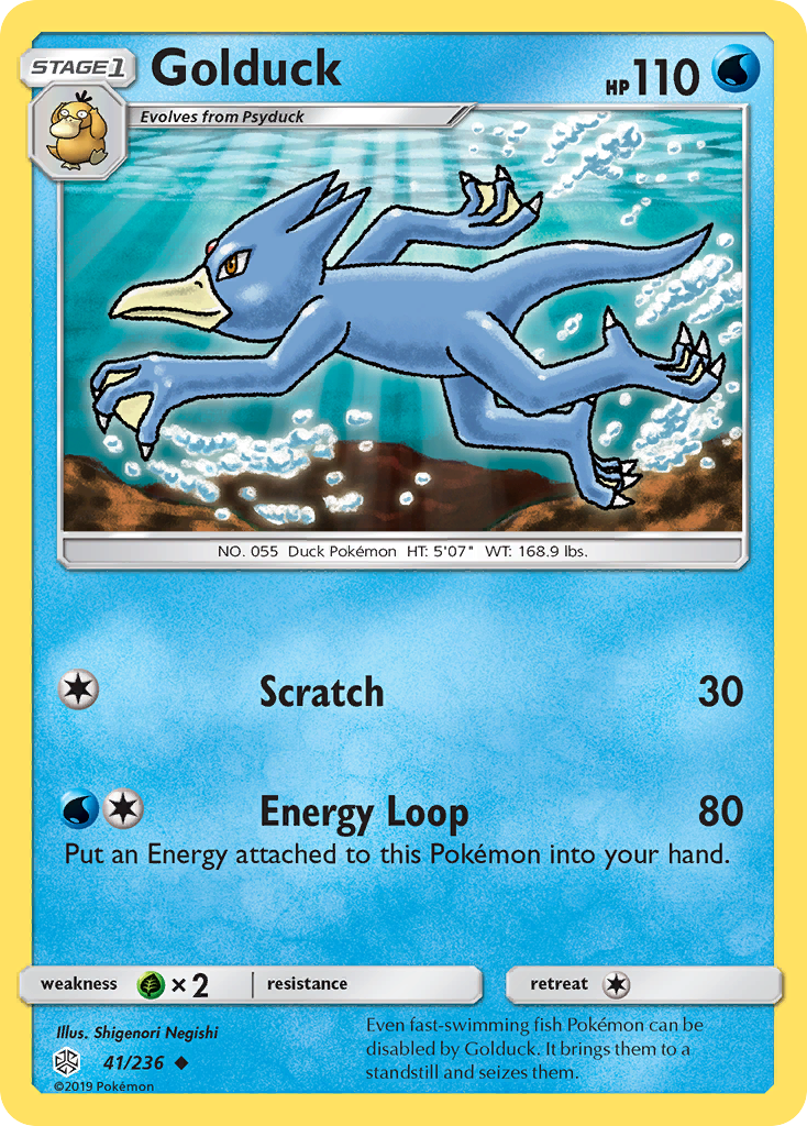 Golduck (41/236) [Sun & Moon: Cosmic Eclipse] | Amazing Games TCG