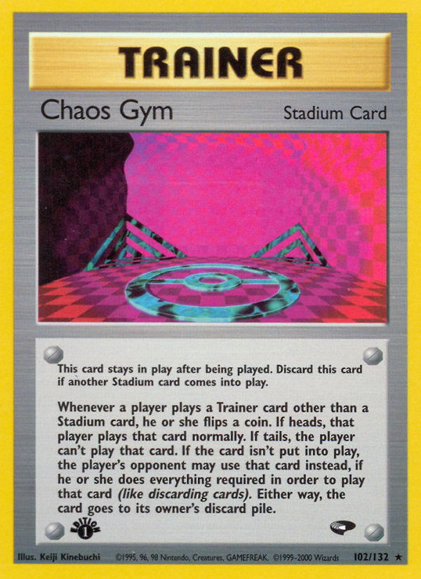 Chaos Gym (102/132) [Gym Challenge 1st Edition] | Amazing Games TCG