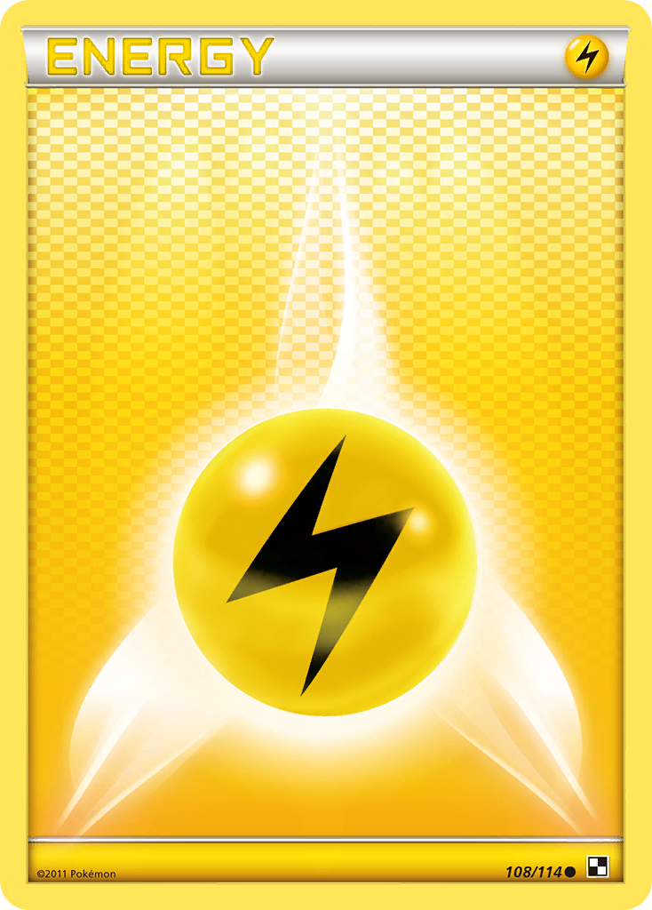 Lightning Energy (108/114) [Black & White: Base Set] | Amazing Games TCG