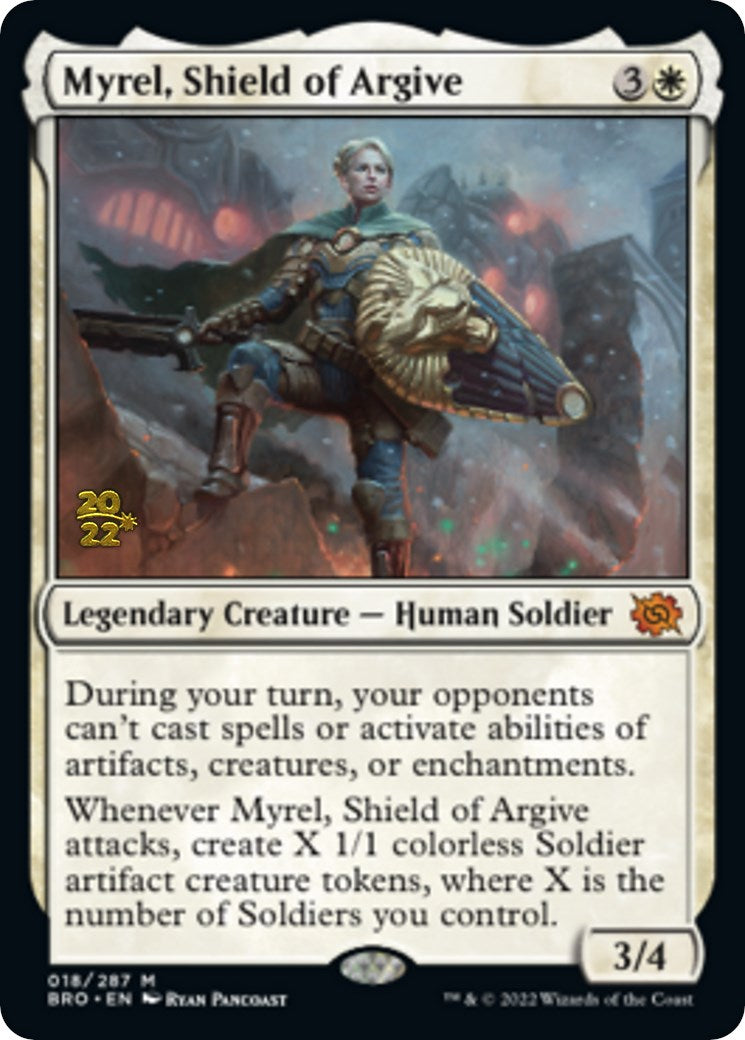 Myrel, Shield of Argive [The Brothers' War: Prerelease Promos] | Amazing Games TCG