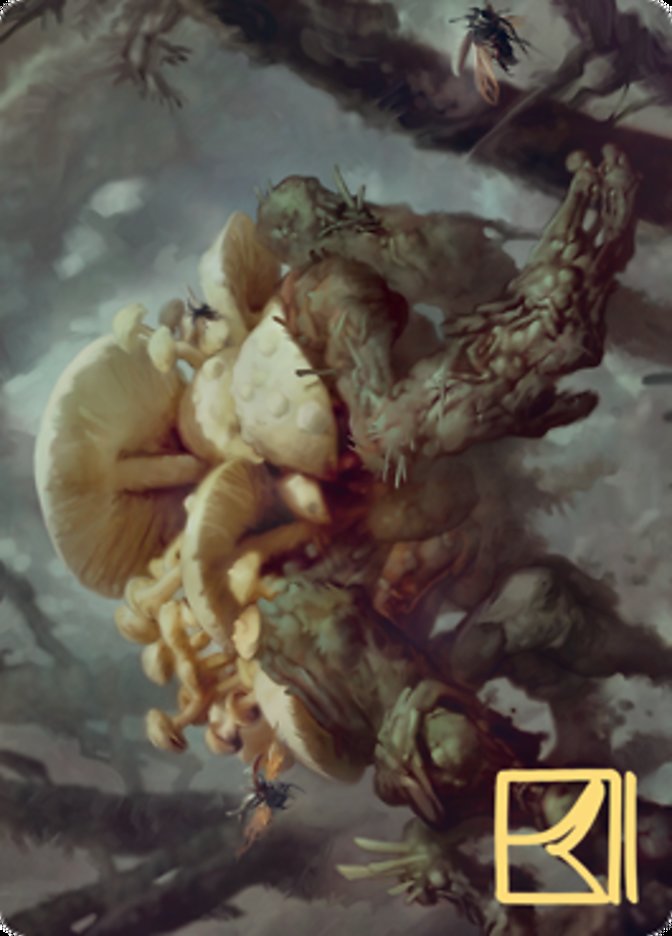 Swarm Shambler Art Card (Gold-Stamped Signature) [Zendikar Rising Art Series] | Amazing Games TCG