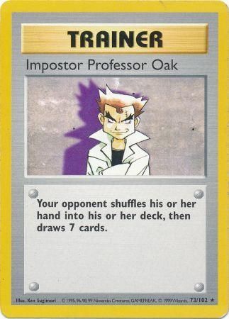 Impostor Professor Oak (73/102) [Base Set Shadowless Unlimited] | Amazing Games TCG