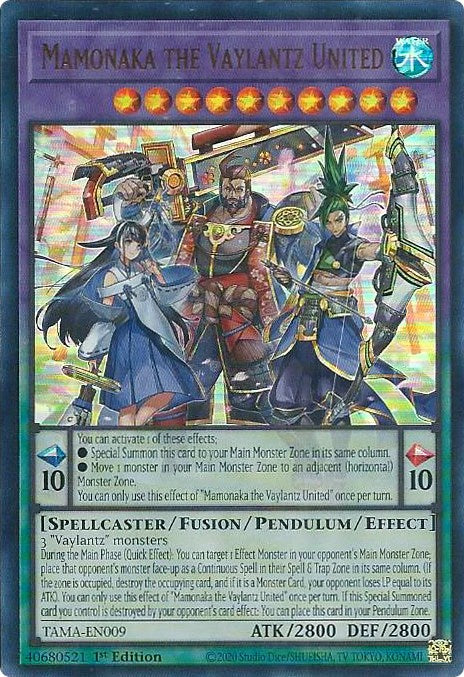 Mamonaka the Vaylantz United [TAMA-EN009] Ultra Rare | Amazing Games TCG