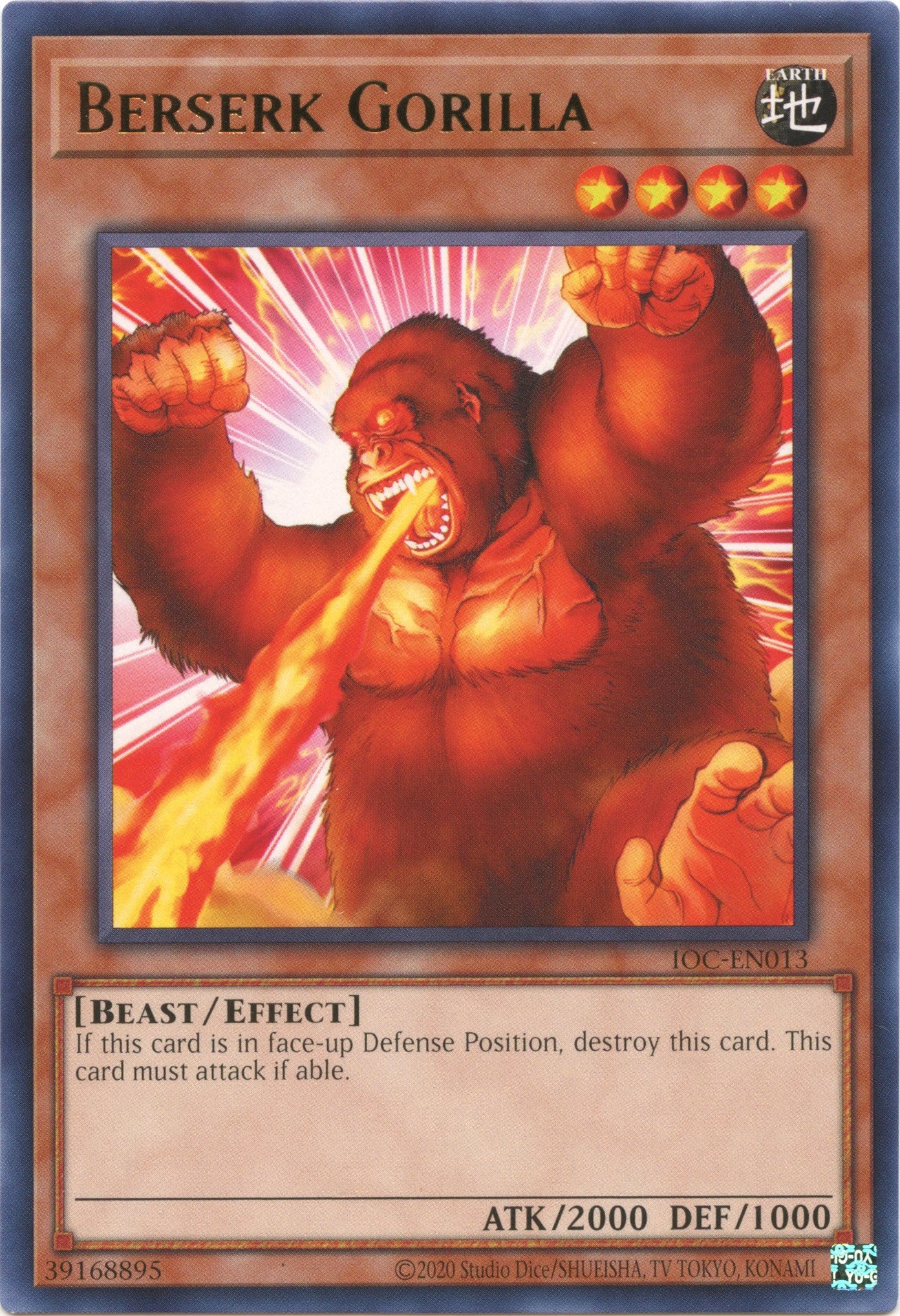 Berserk Gorilla (25th Anniversary) [IOC-EN013] Rare | Amazing Games TCG