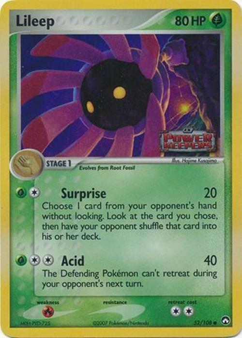 Lileep (52/108) (Stamped) [EX: Power Keepers] | Amazing Games TCG