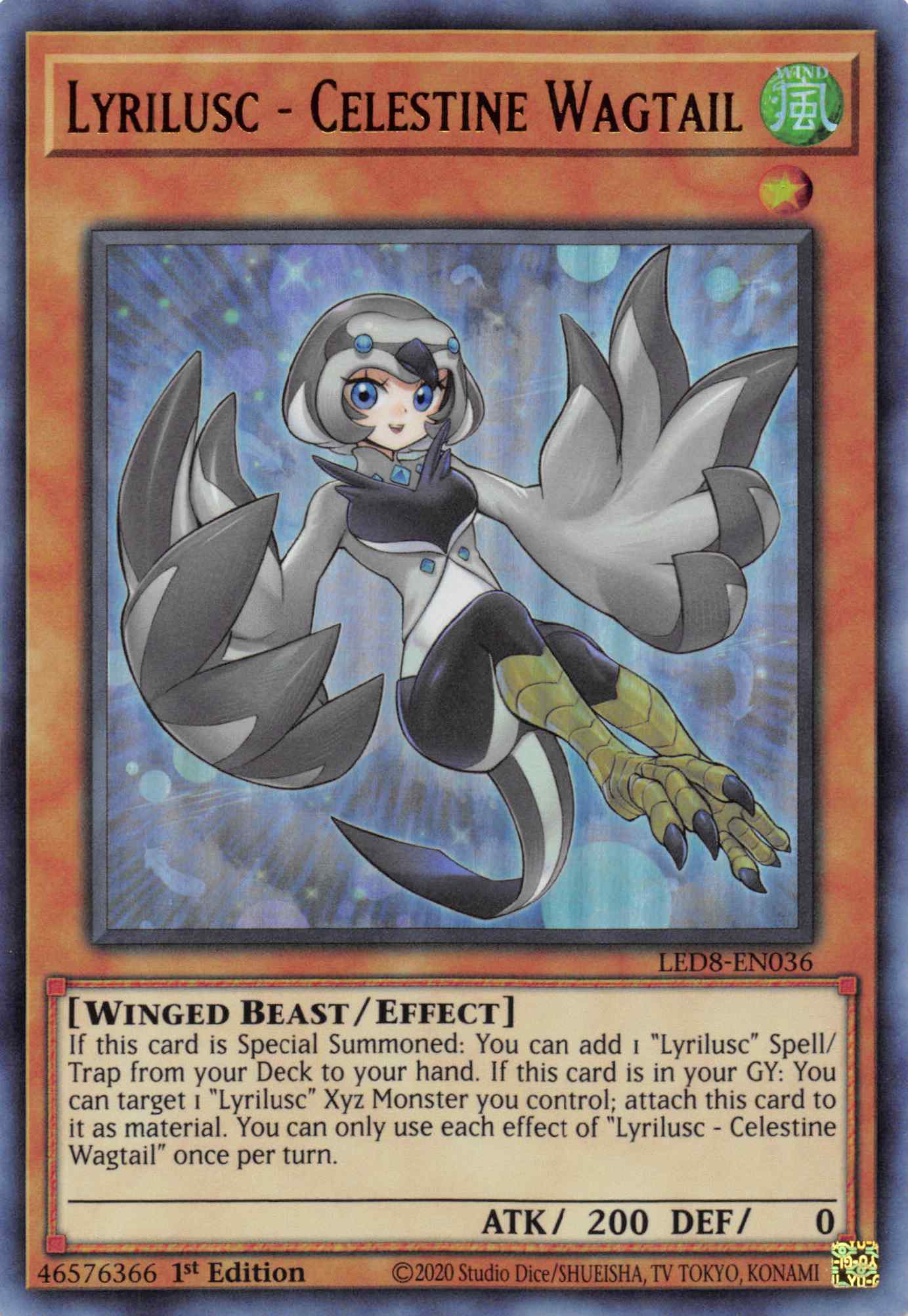 Lyrilusc - Celestine Wagtail [LED8-EN036] Ultra Rare | Amazing Games TCG