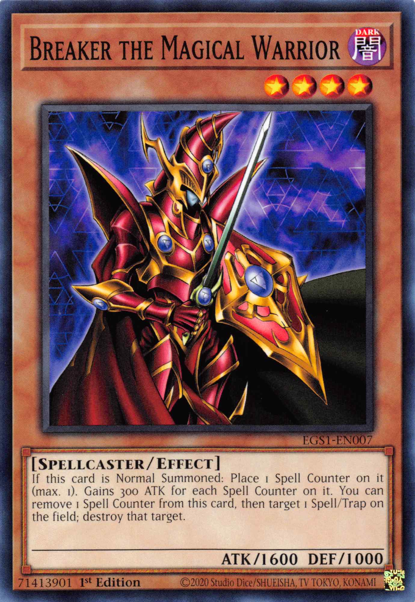 Breaker the Magical Warrior [EGS1-EN007] Common | Amazing Games TCG