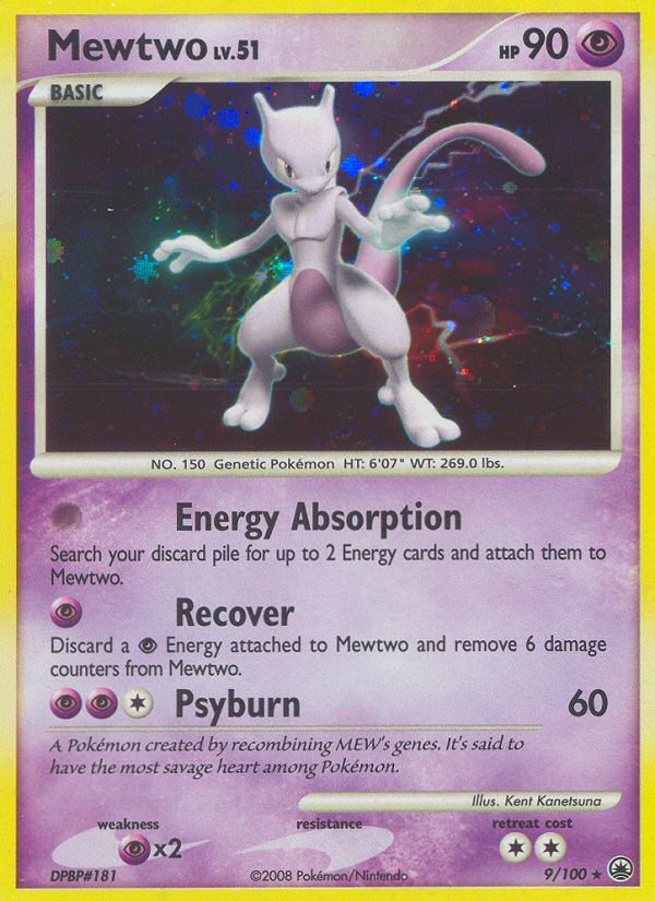 Mewtwo (9/100) [Diamond & Pearl: Majestic Dawn] | Amazing Games TCG