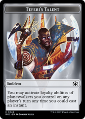 Elemental (9) // Teferi's Talent Emblem Double-Sided Token [March of the Machine Tokens] | Amazing Games TCG