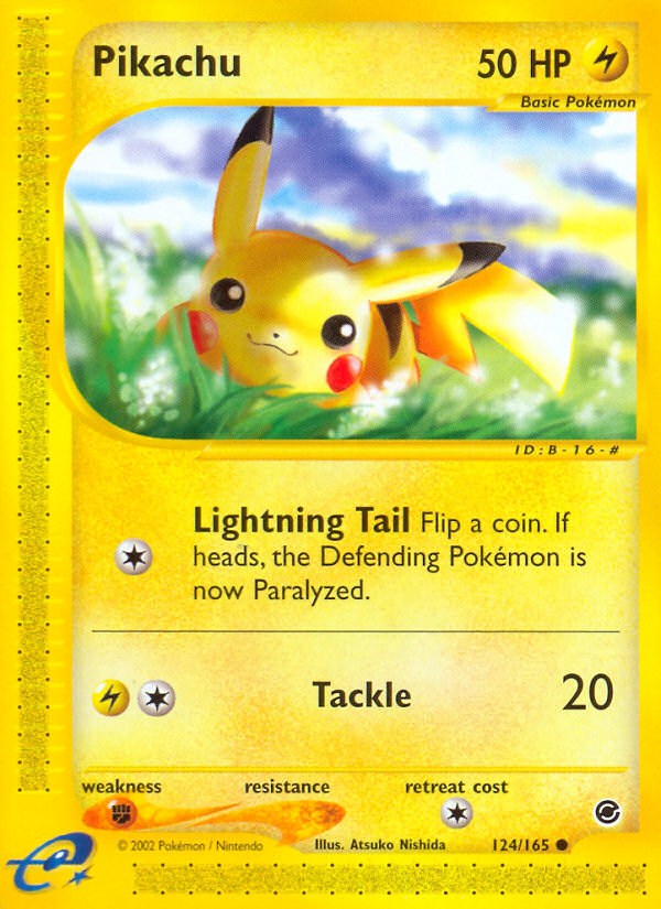 Pikachu (124/165) [Expedition: Base Set] | Amazing Games TCG