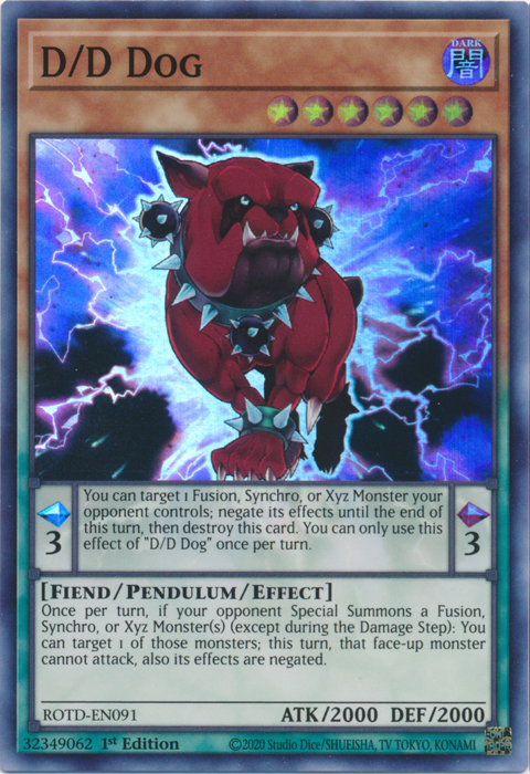 D/D Dog [ROTD-EN091] Super Rare | Amazing Games TCG