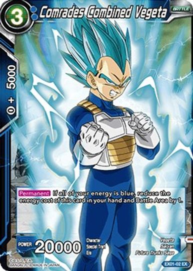 Comrades Combined Vegeta (EX01-02) [Mighty Heroes] | Amazing Games TCG