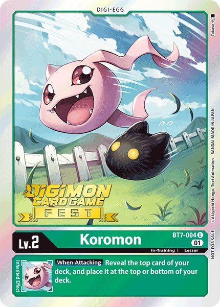 Koromon [BT7-004] (Digimon Card Game Fest 2022) [Next Adventure Promos] | Amazing Games TCG