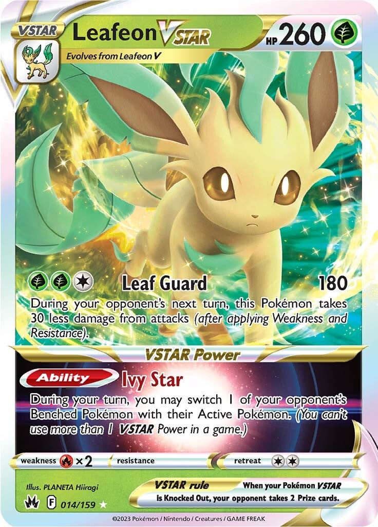 Leafeon VSTAR (014/159) [Sword & Shield: Crown Zenith] | Amazing Games TCG