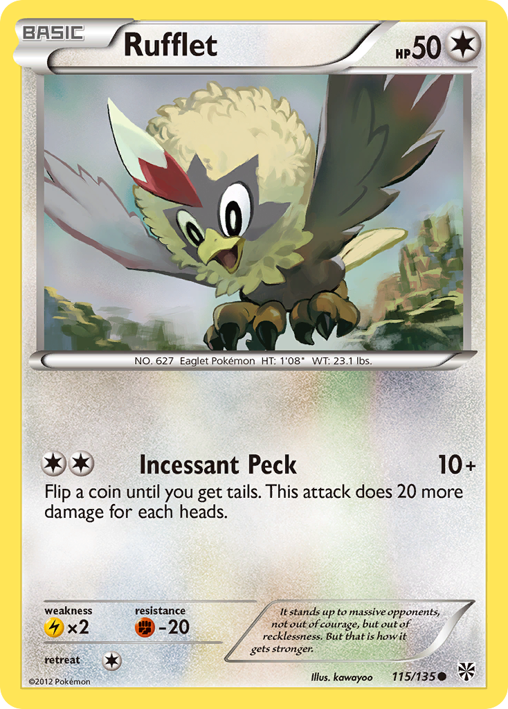 Rufflet (115/135) [Black & White: Plasma Storm] | Amazing Games TCG