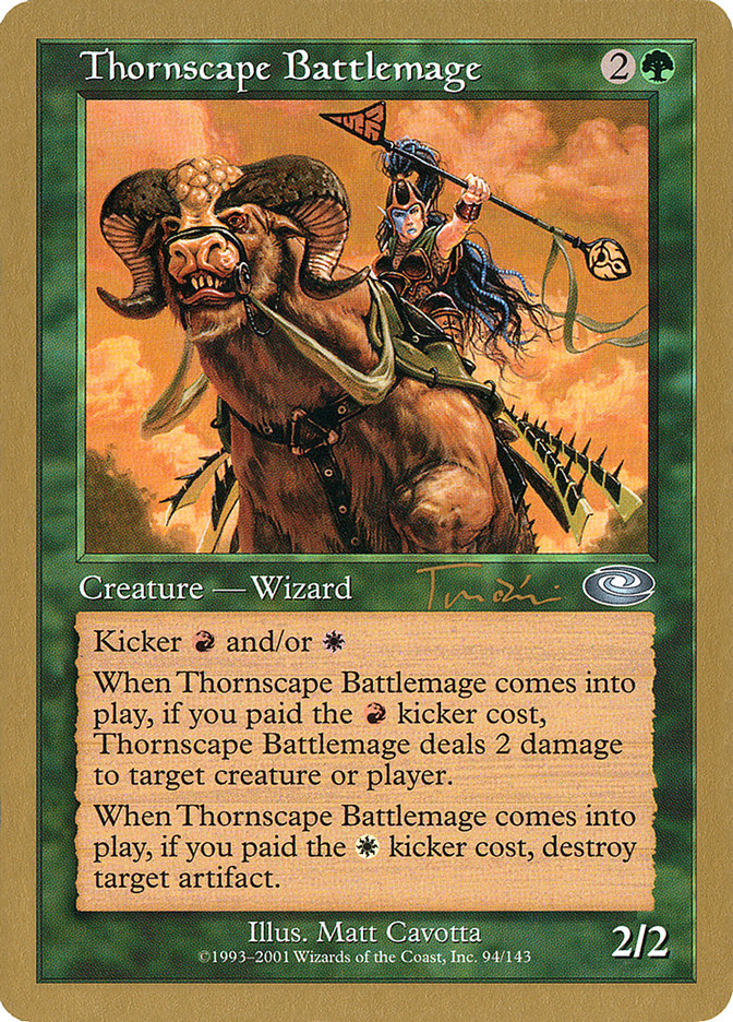 Thornscape Battlemage (Jan Tomcani) [World Championship Decks 2001] | Amazing Games TCG