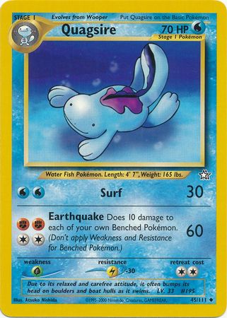 Quagsire (45/111) [Neo Genesis Unlimited] | Amazing Games TCG